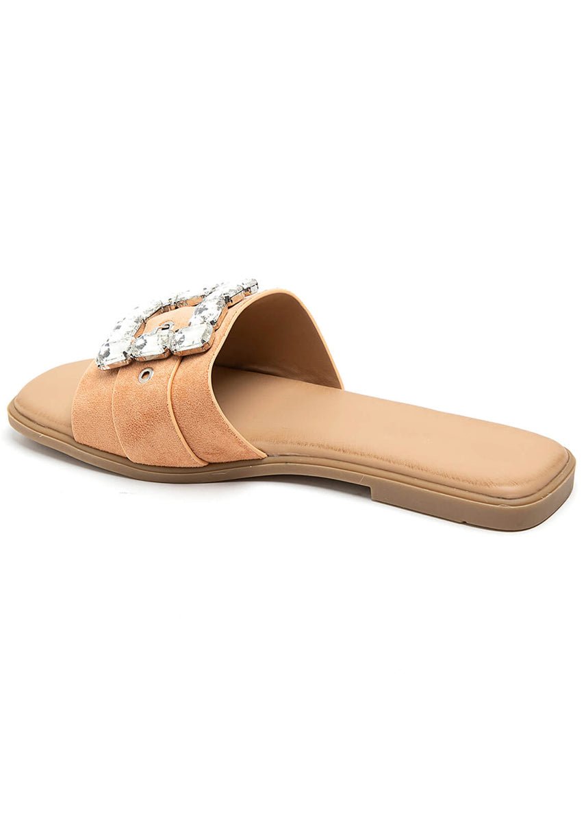 Slides mit Strass-Schnalle - NAHA