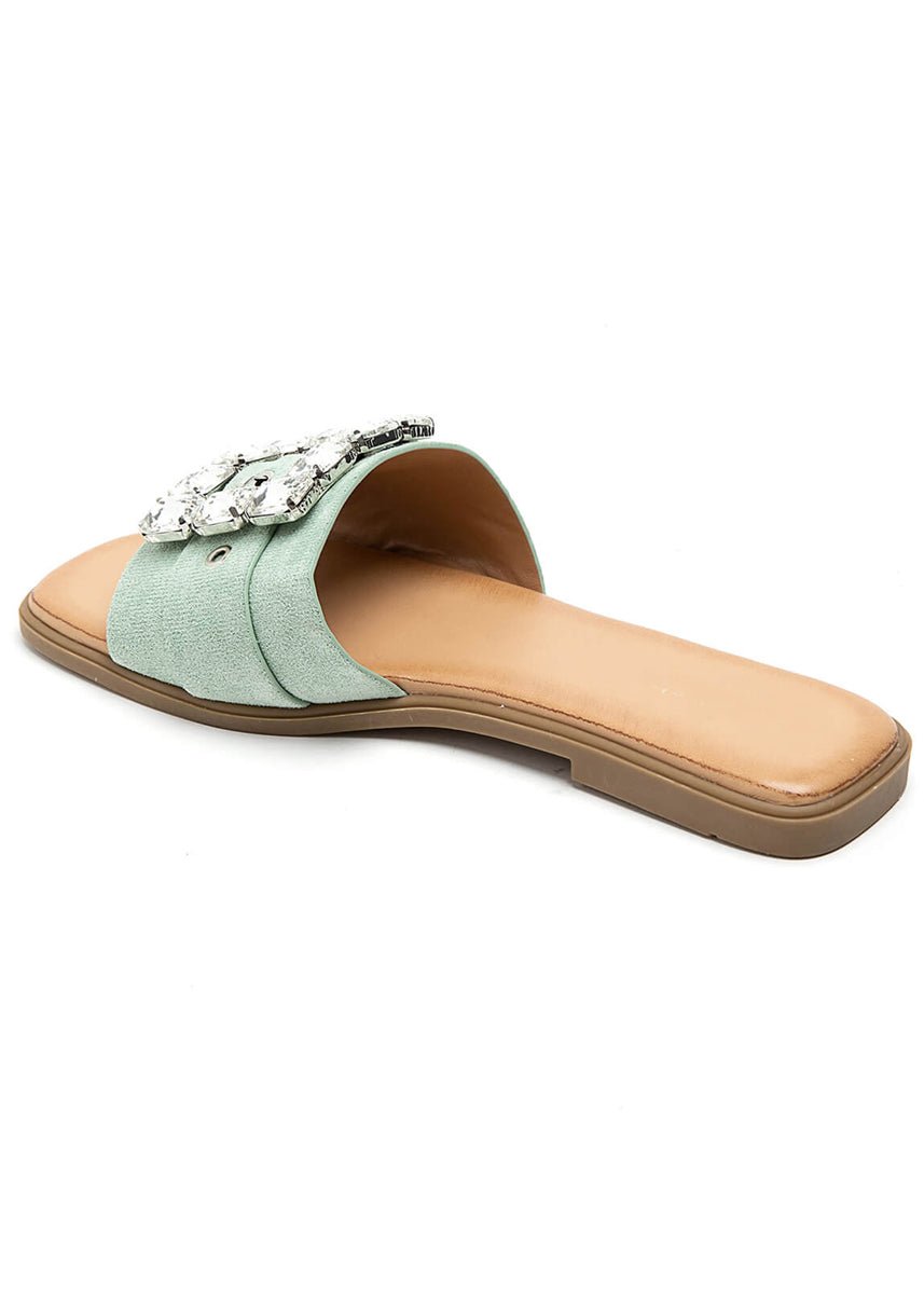 Slides mit Strass-Schnalle - NAHA