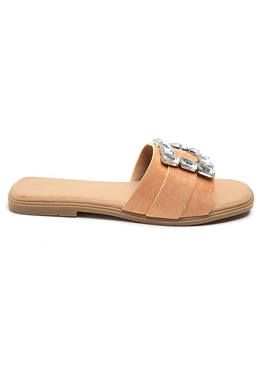 Slides mit Strass-Schnalle - NAHA