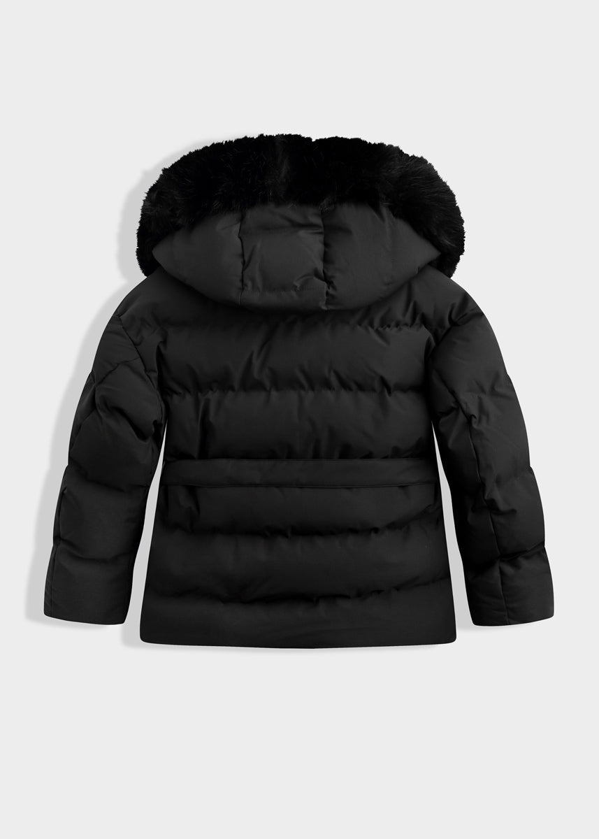 Steppjacke mit Kapuze & Bindegürtel - NAHA