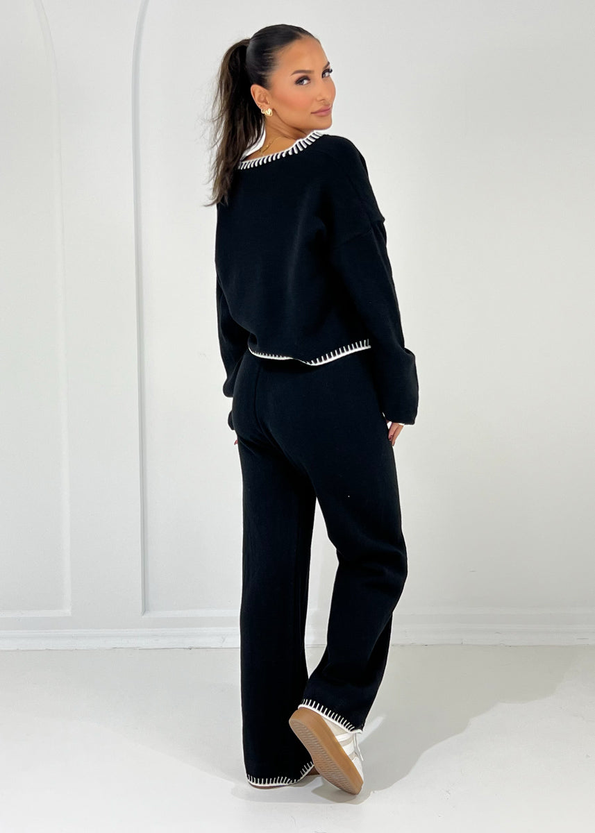 Strickset mit Knopfleiste