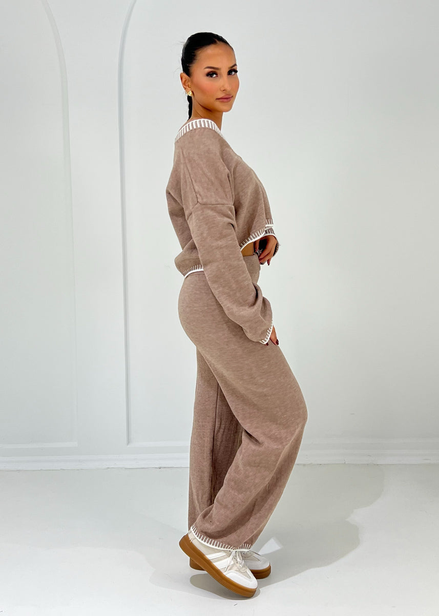 Strickset mit Knopfleiste