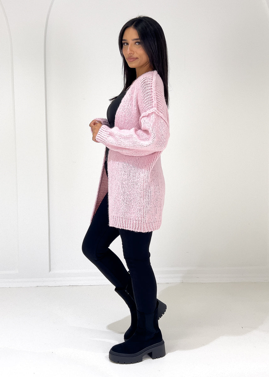 Strickcardigan mit softer Struktur