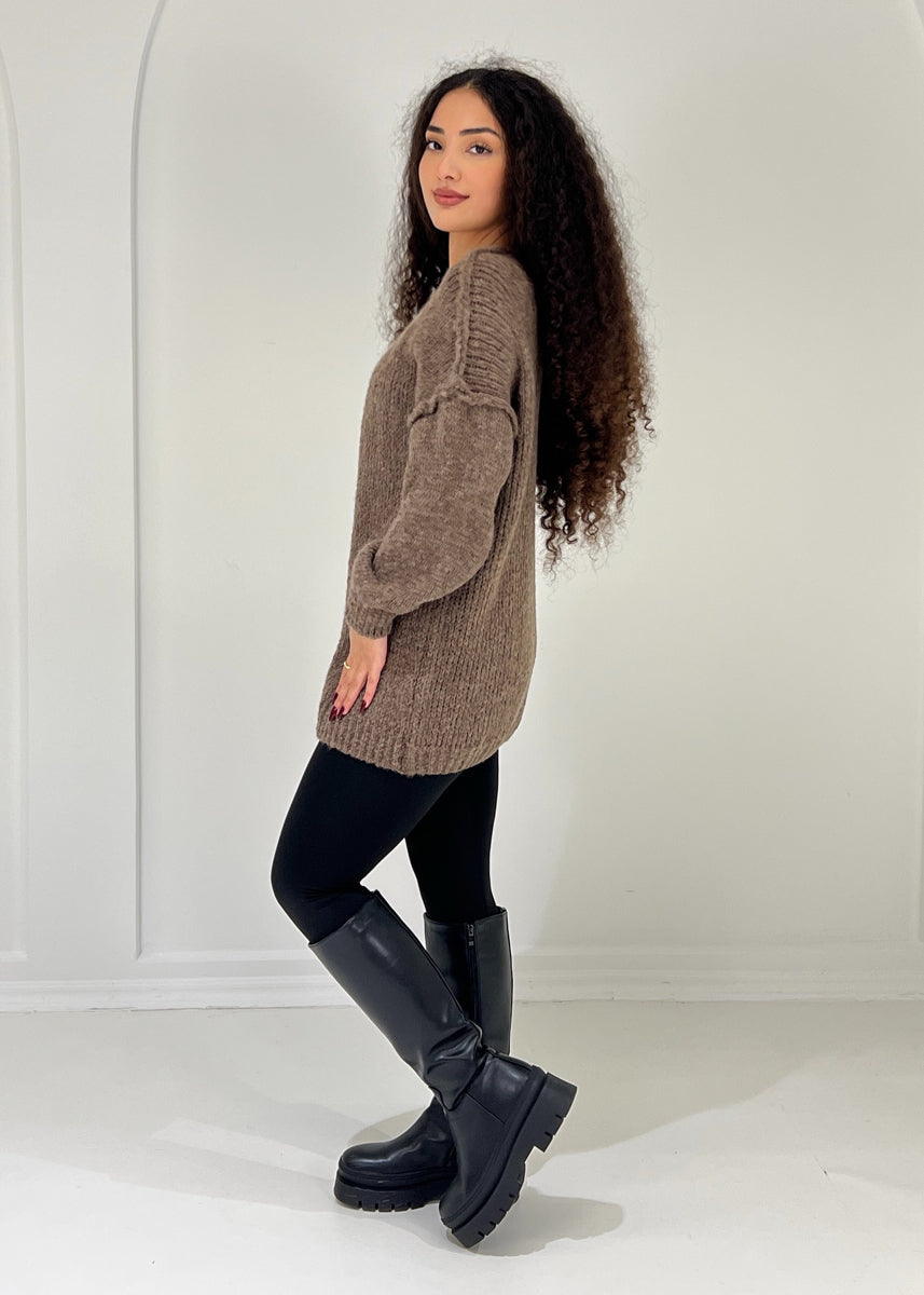 Strickcardigan mit softer Struktur