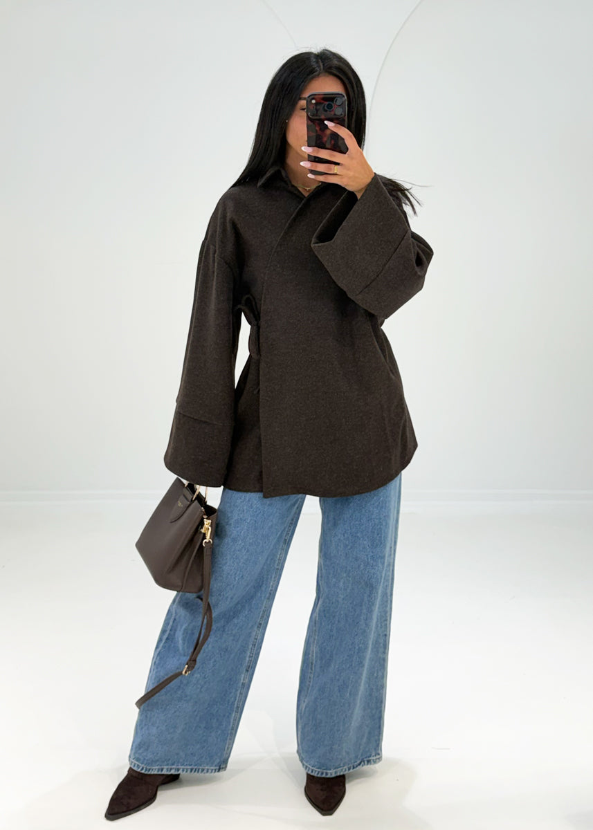 Wickeljacke mit Bindeband