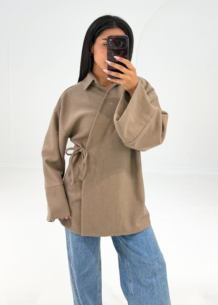 Wickeljacke mit Bindeband