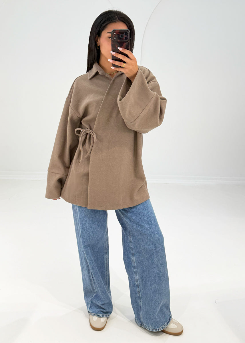 Wickeljacke mit Bindeband