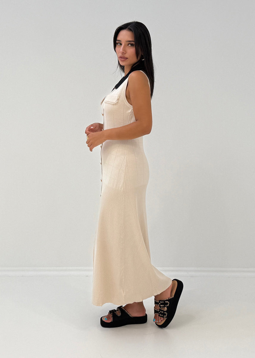 Ärmelloses Strickkleid