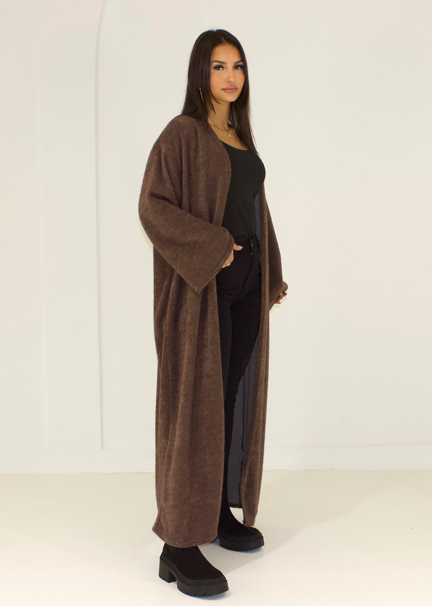 Langer Damen Strickcardigan