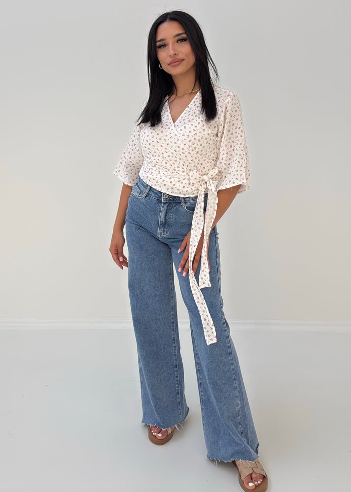 Wickelbluse aus Musselin - NAHA