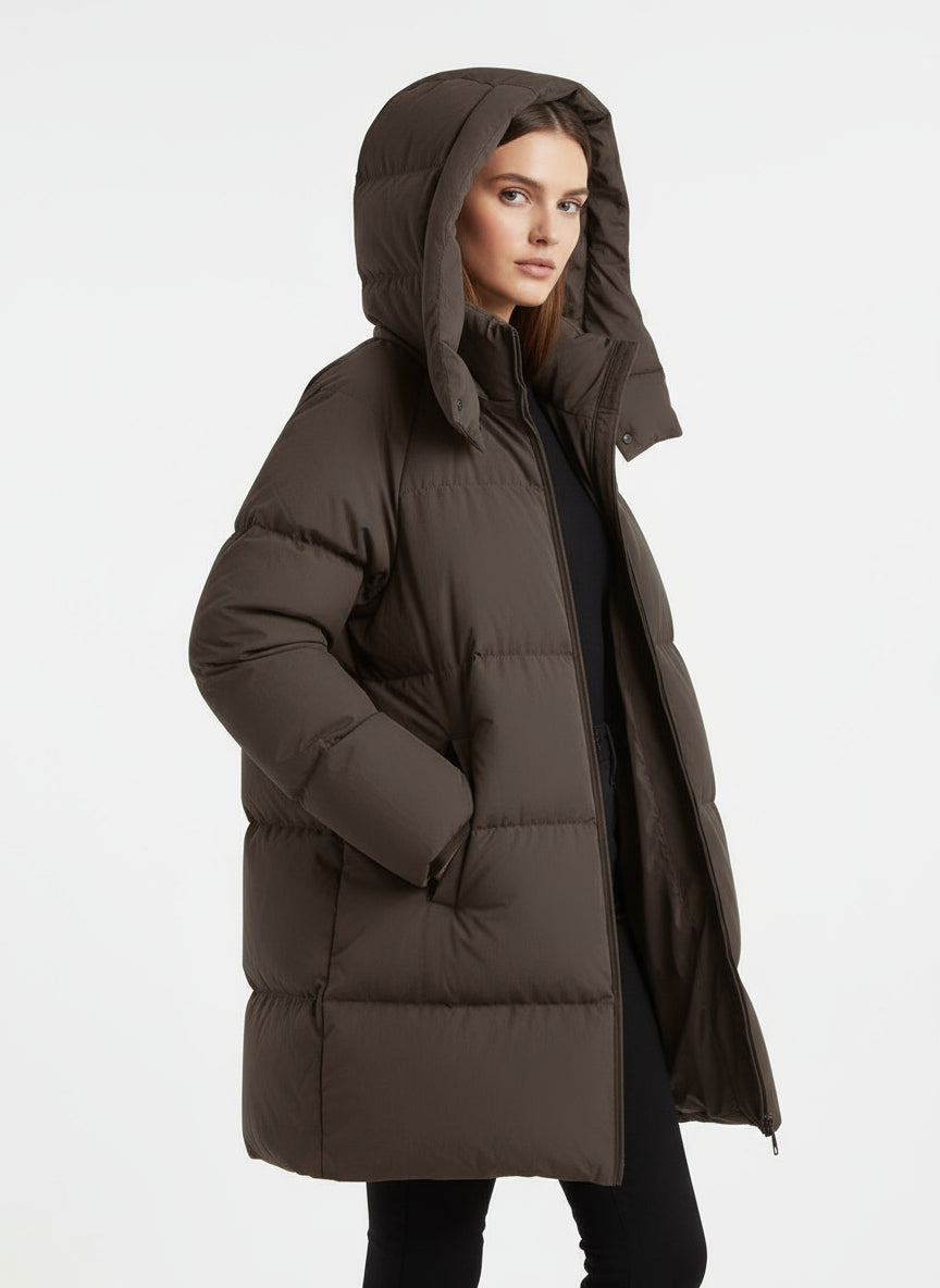 Steppjacke mit Kapuze