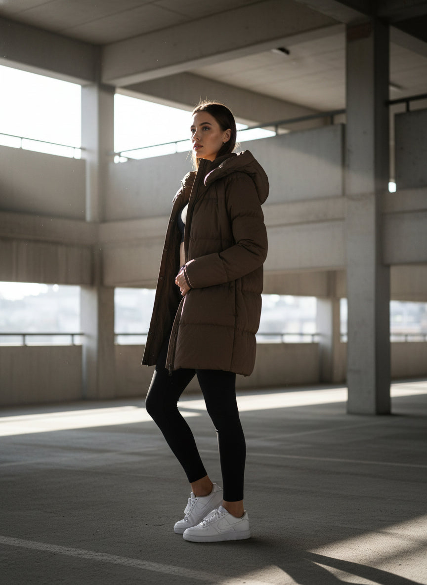 Steppjacke mit Kapuze