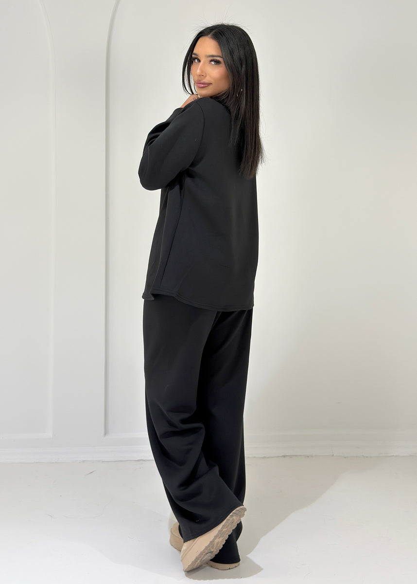 Zweiteiler mit Stehkragen