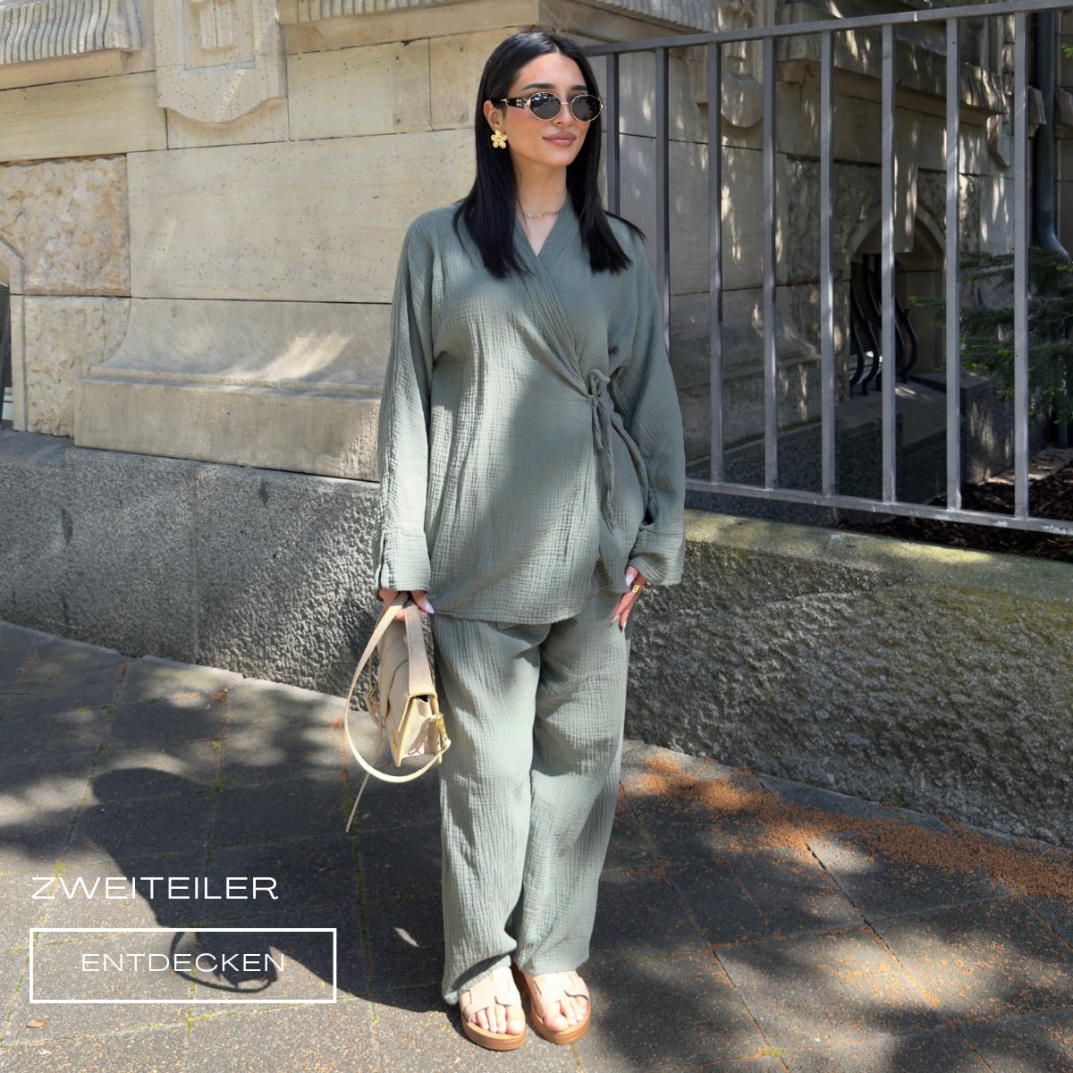 MUSSELIN ZWEITEILER FÜR DAMEN - NAHA