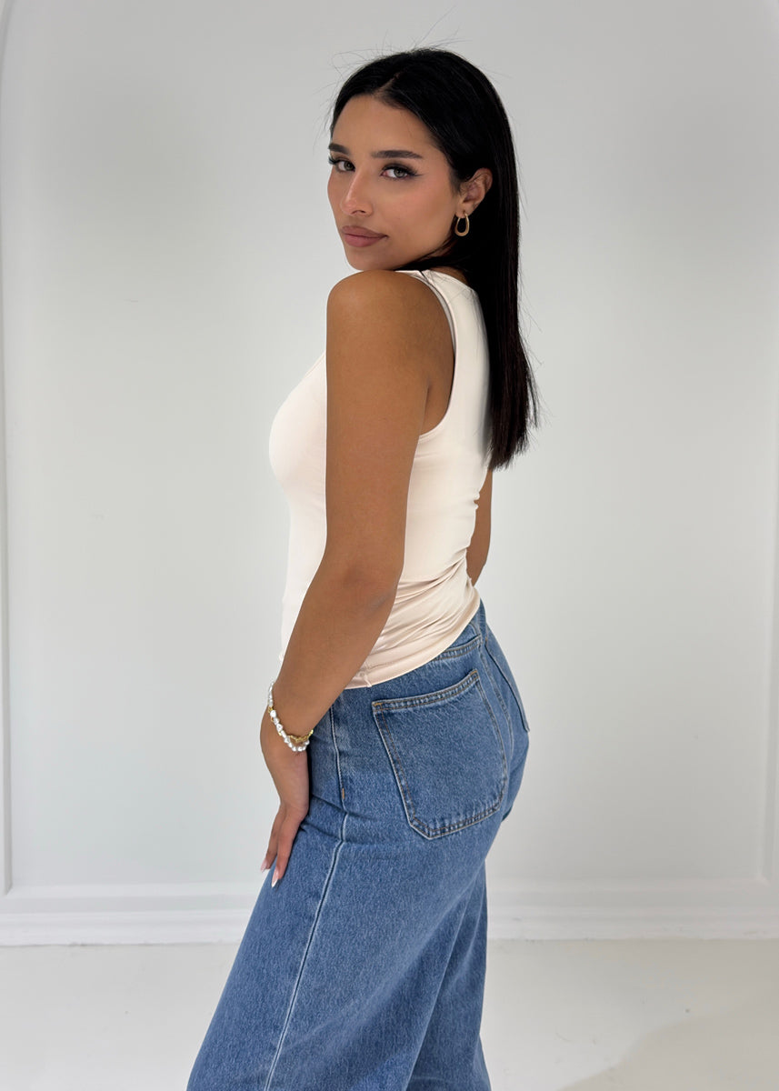 Basic Top mit Rundhalsausschnitt