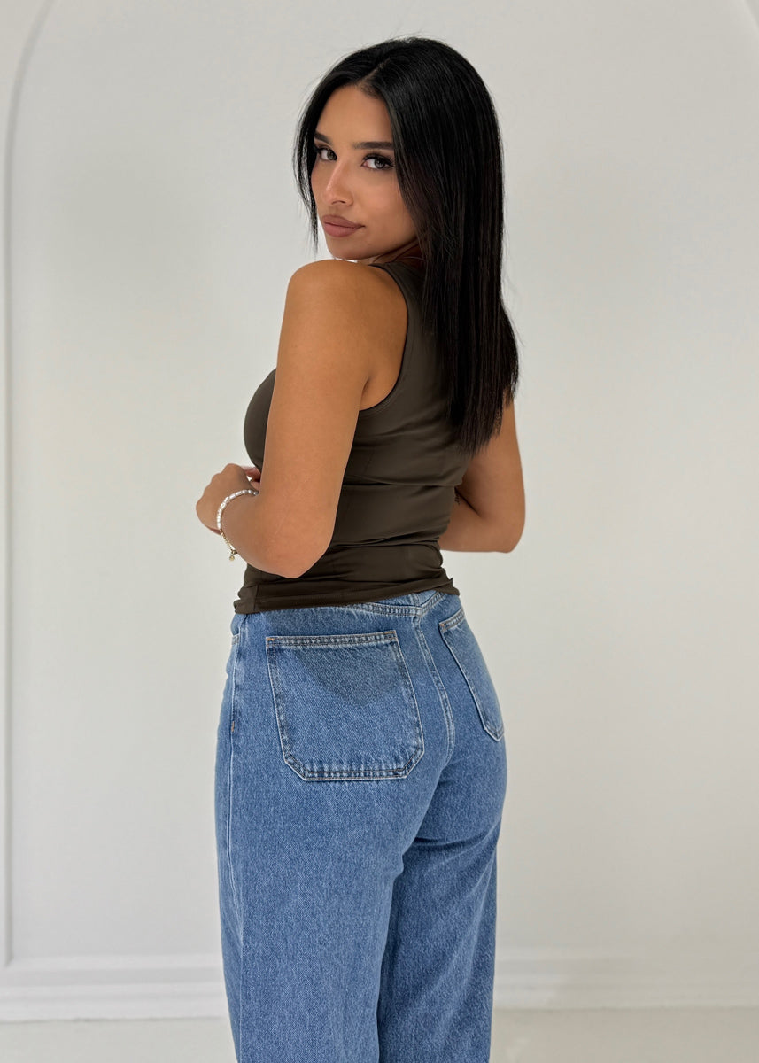 Basic Top mit Rundhalsausschnitt