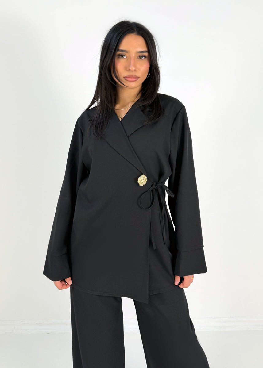 Blazer-Set mit Hose und Knopf