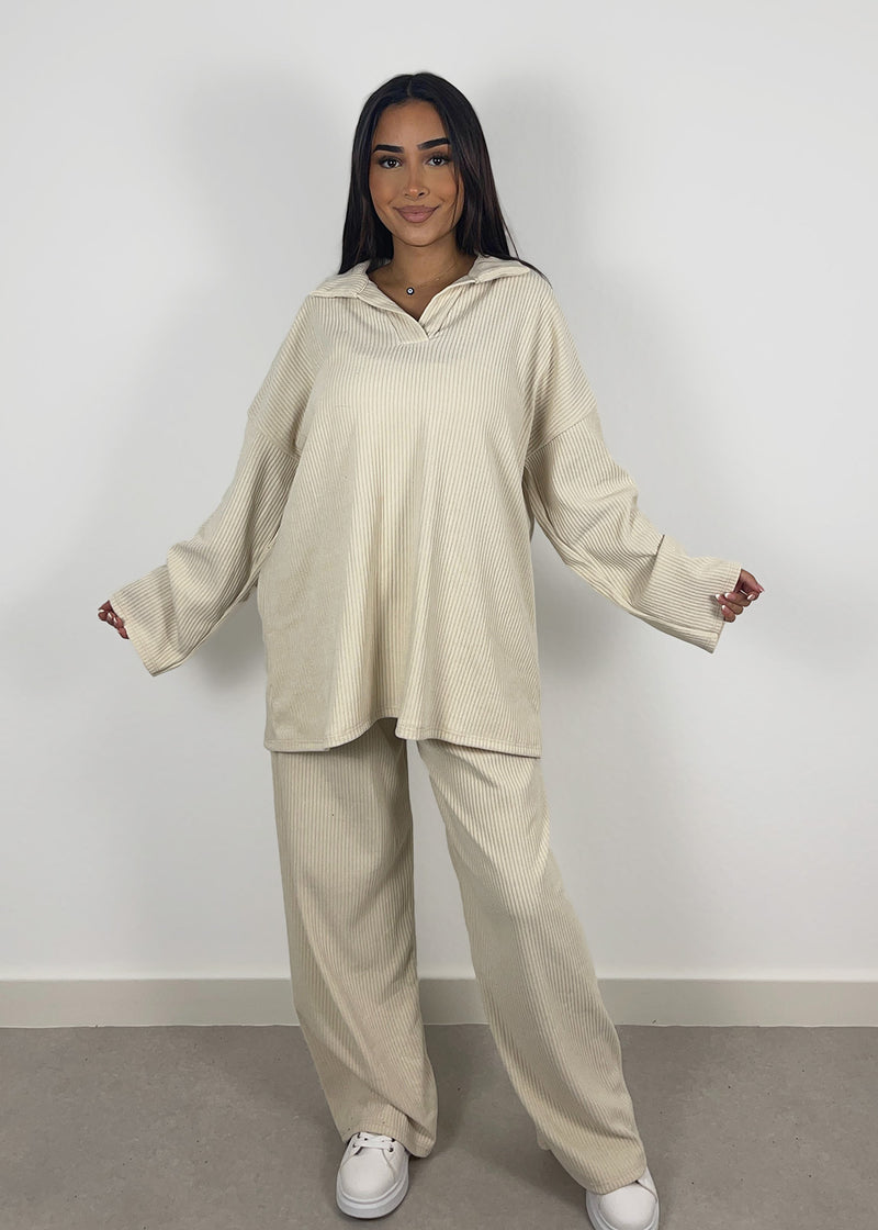 Cord-Set mit Oberteil und Hose