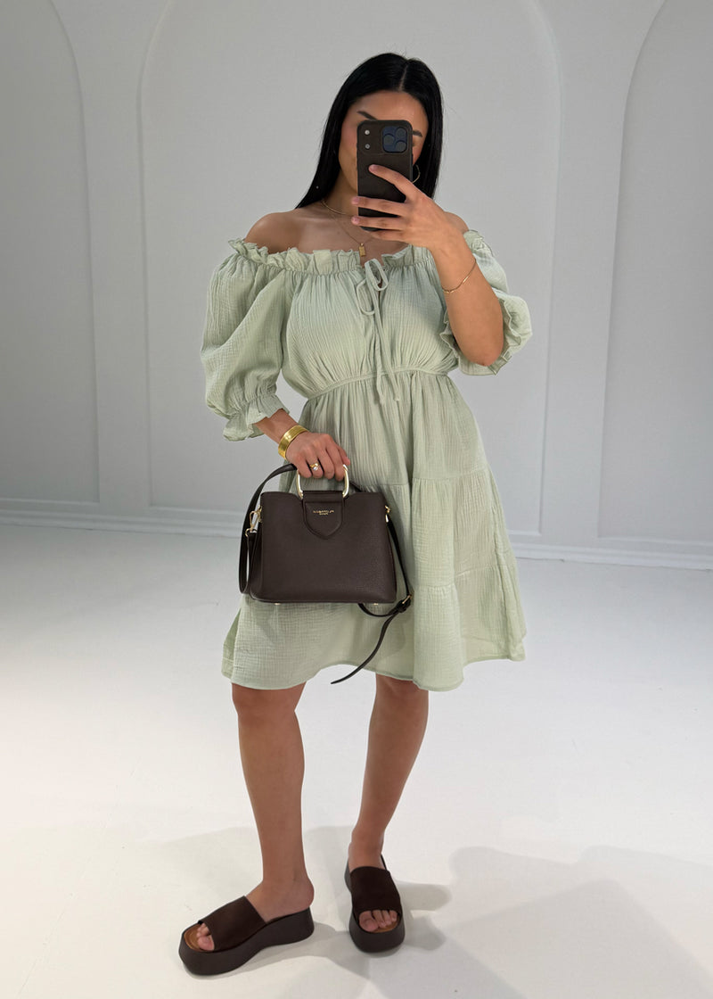 Kurzes Musselin Kleid