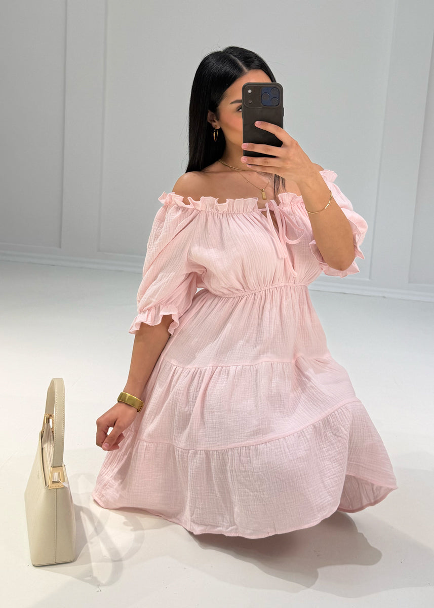 Kurzes Musselin Kleid