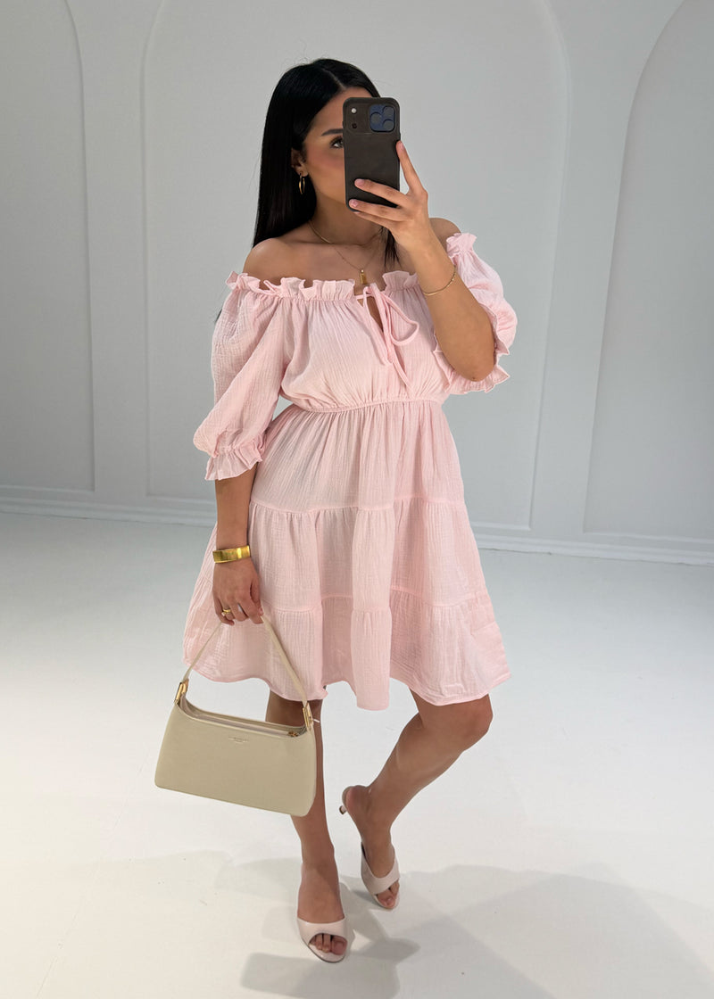 Kurzes Musselin Kleid