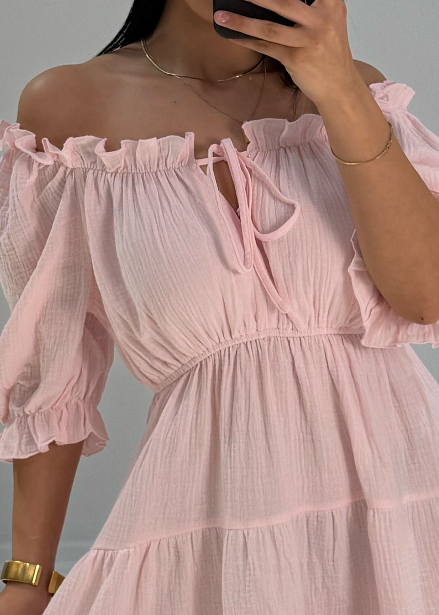 Kurzes Musselin Kleid