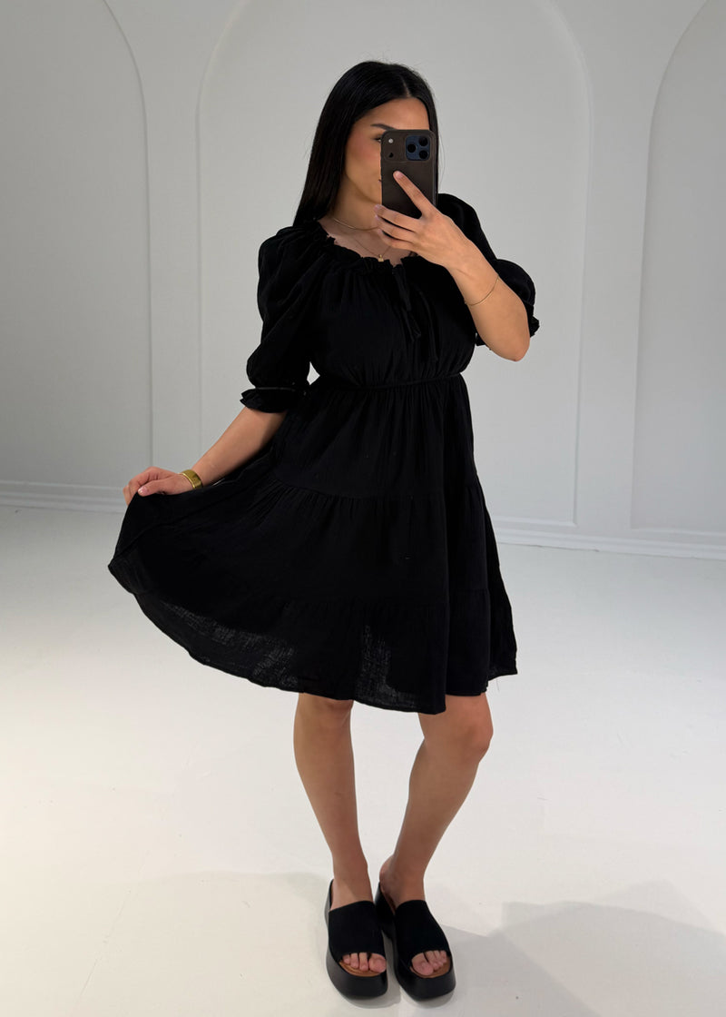 Kurzes Musselin Kleid