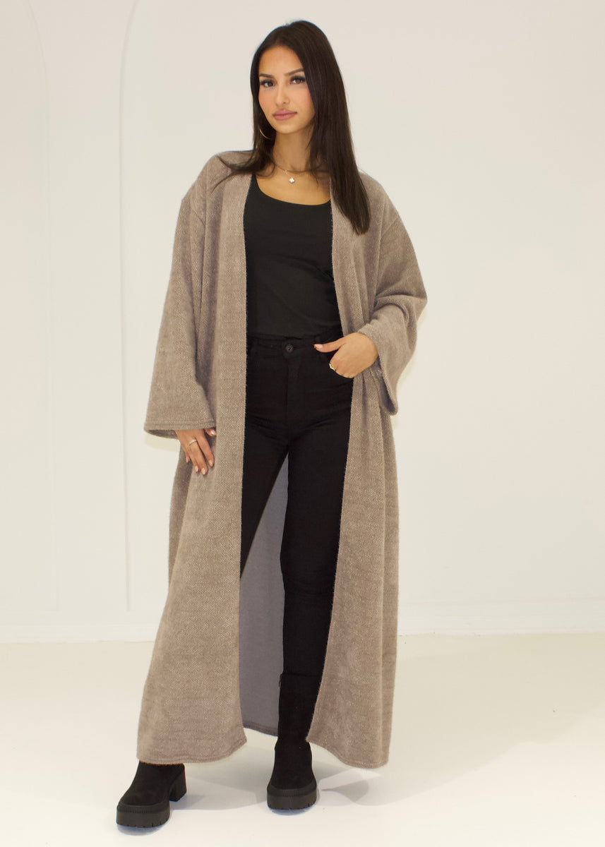 Langer Damen Strickcardigan