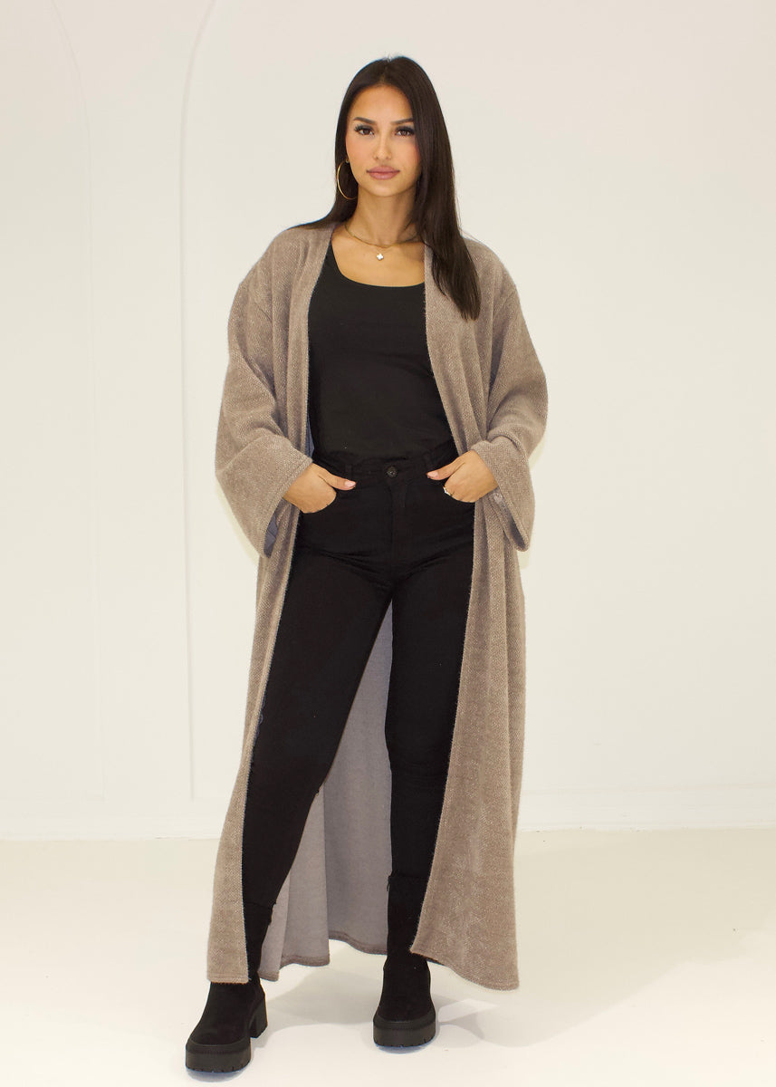 Langer Damen Strickcardigan