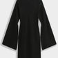 Mini-Kleid mit weiten Ärmeln Schwarz
