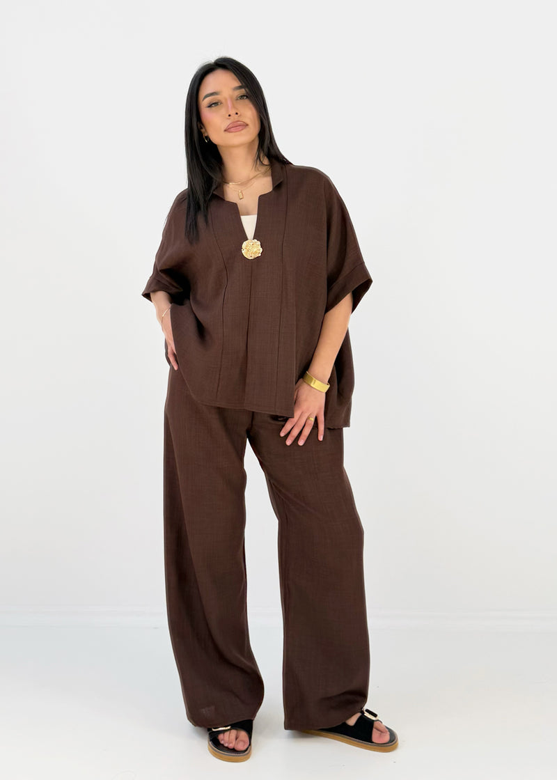 Set mit Oversize-Oberteil und weiter Hose