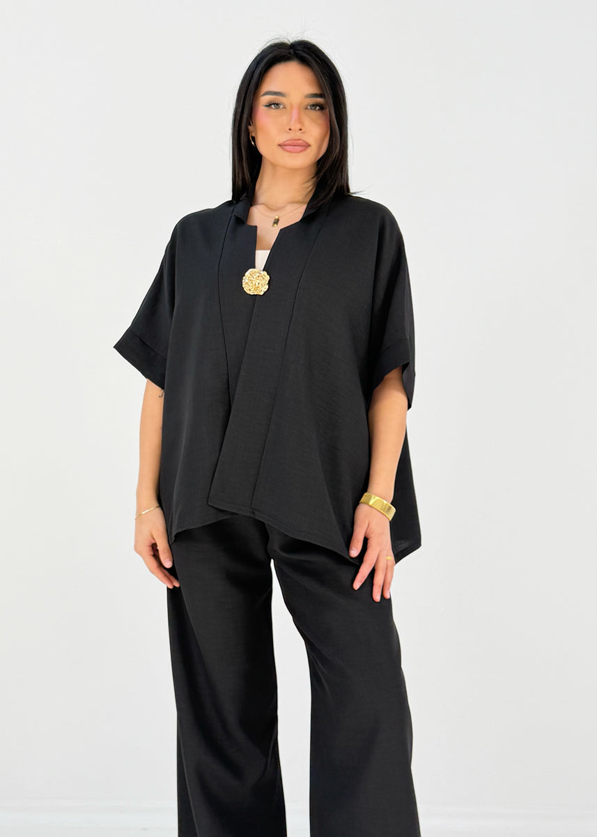 Set mit Oversize-Oberteil und weiter Hose