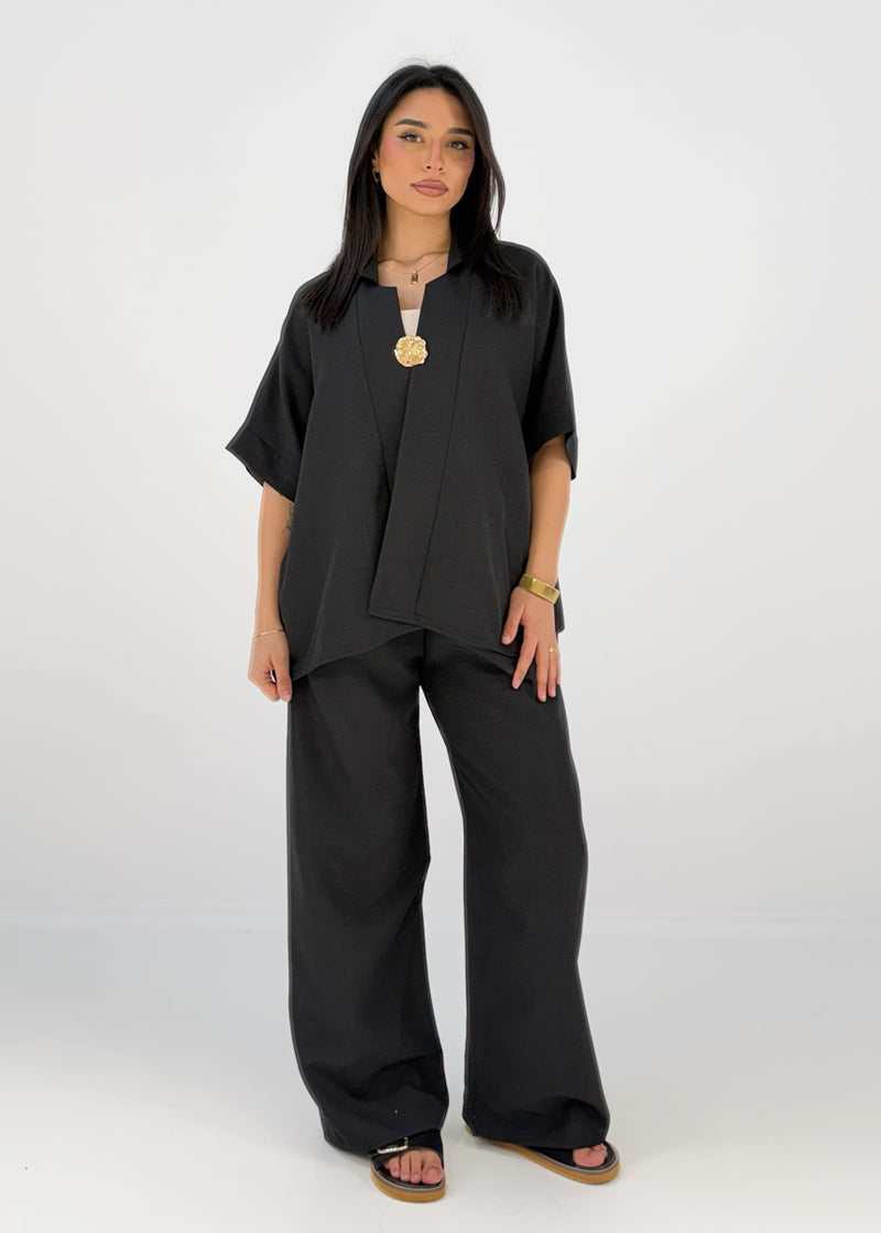 Set mit Oversize-Oberteil und weiter Hose