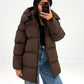 Steppjacke mit Kapuze