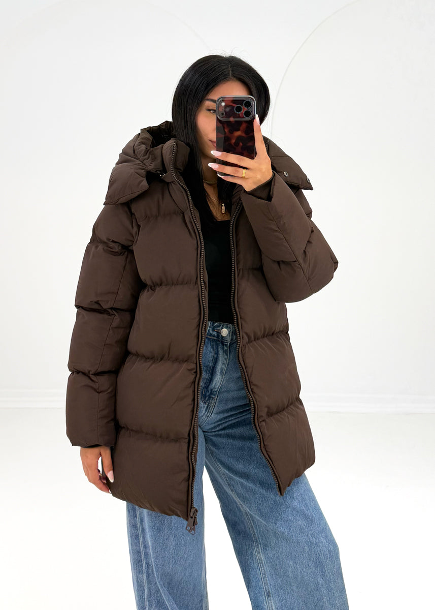 Steppjacke mit Kapuze