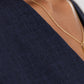 Set mit Bindeband & Goldknopf Dunkelblau