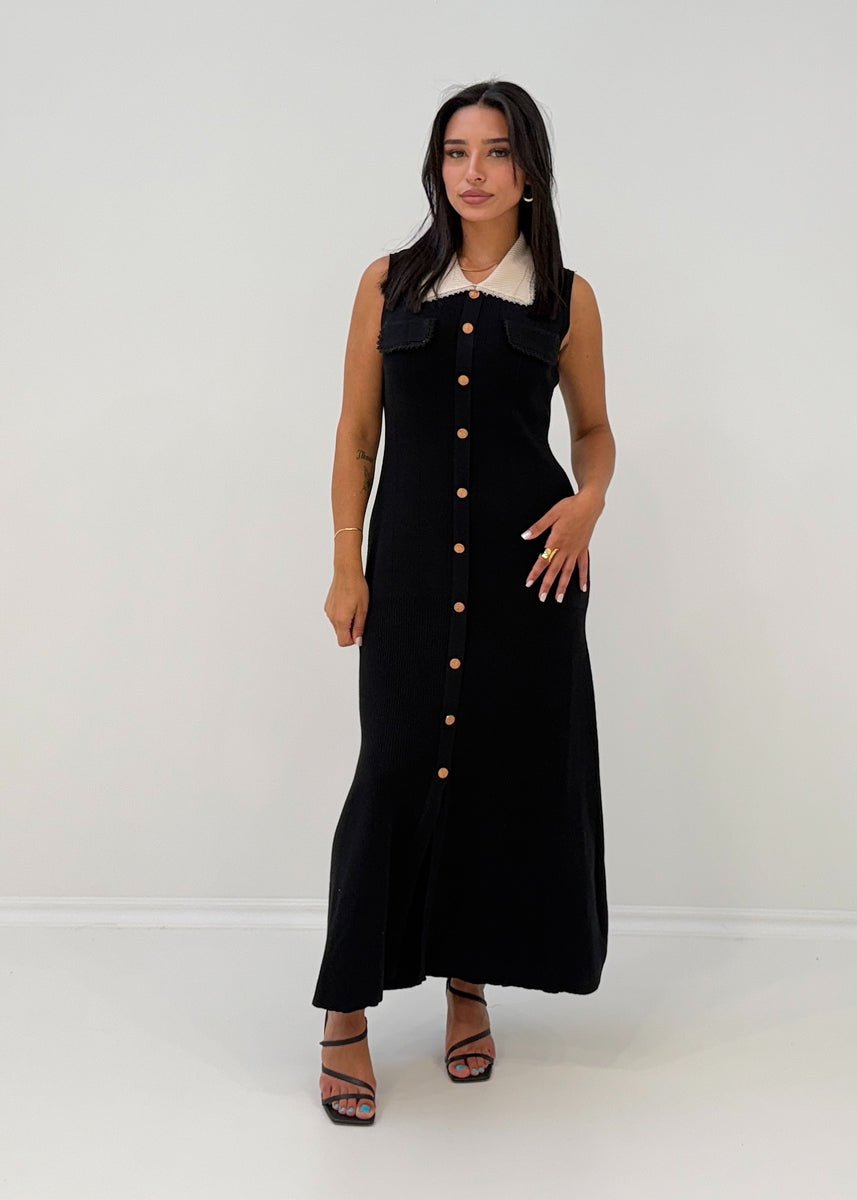 Ärmelloses Strickkleid - NAHA