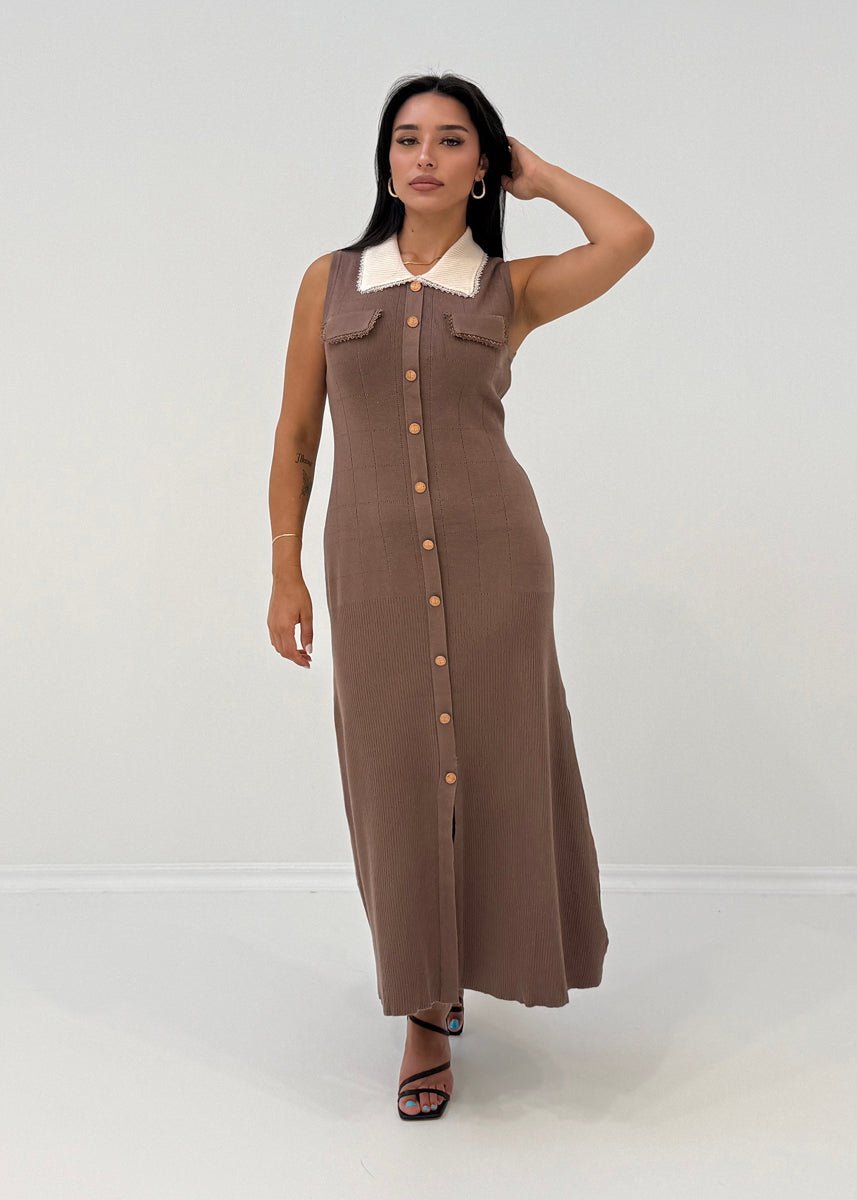 Ärmelloses Strickkleid - NAHA