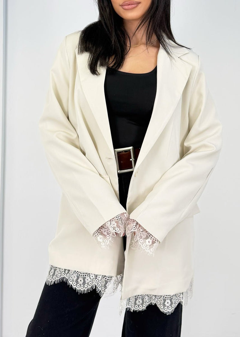 Blazer mit Spitzendetails - NAHA