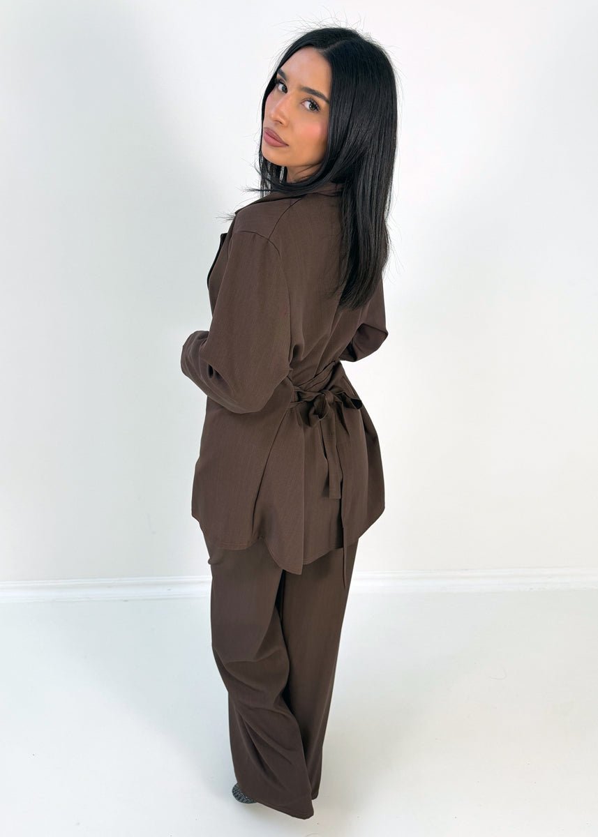 Blazer-Set mit Hose und Gürtel - NAHA