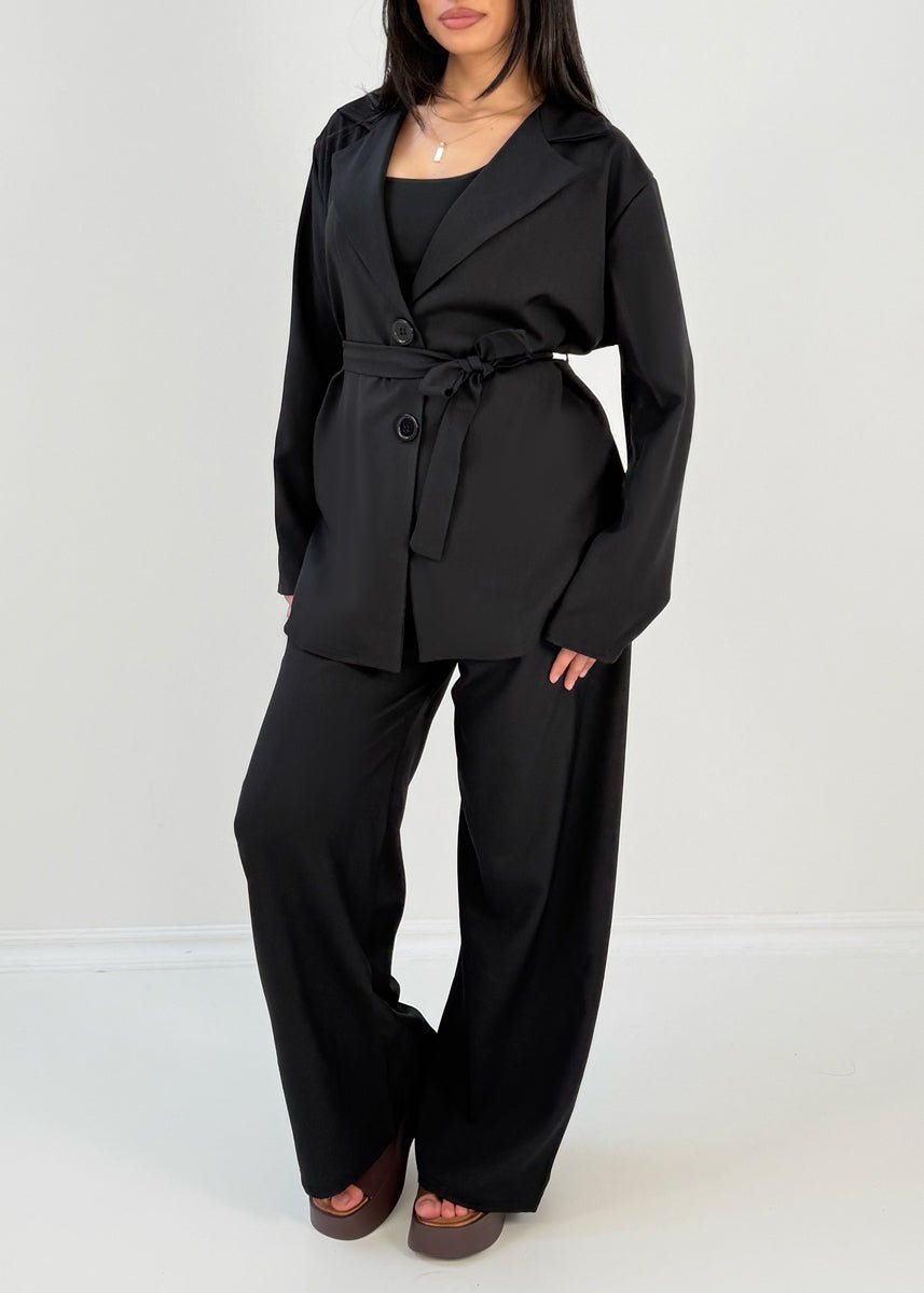 Blazer-Set mit Hose und Gürtel - NAHA