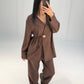 Blazer-Set mit Hose und Knopf - NAHA