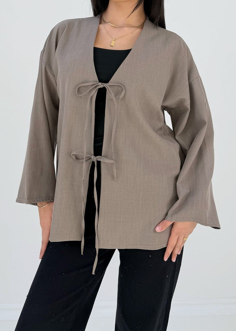 Bluse mit Bindebändern - NAHA