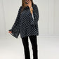 Bluse mit Punkten & weiten Ärmeln - NAHA