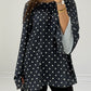 Bluse mit Punkten & weiten Ärmeln - NAHA
