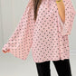 Bluse mit Punkten & weiten Ärmeln - NAHA