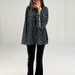 Bluse mit Punkten & weiten Ärmeln - NAHA