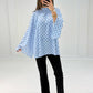 Bluse mit Punkten & weiten Ärmeln - NAHA
