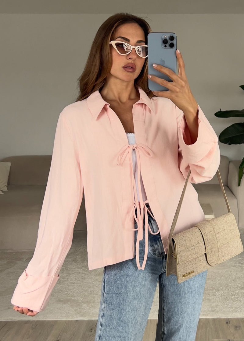 Bluse mit Schleifen - NAHA