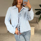 Bluse mit Schleifen - NAHA